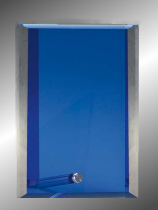 Glas Trophen Blau